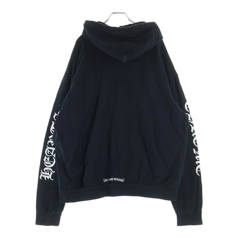 CHROME HEARTS(クロムハーツ) SWTSHRT PLVR アームロゴプリントプルオーバーパーカー ブラック