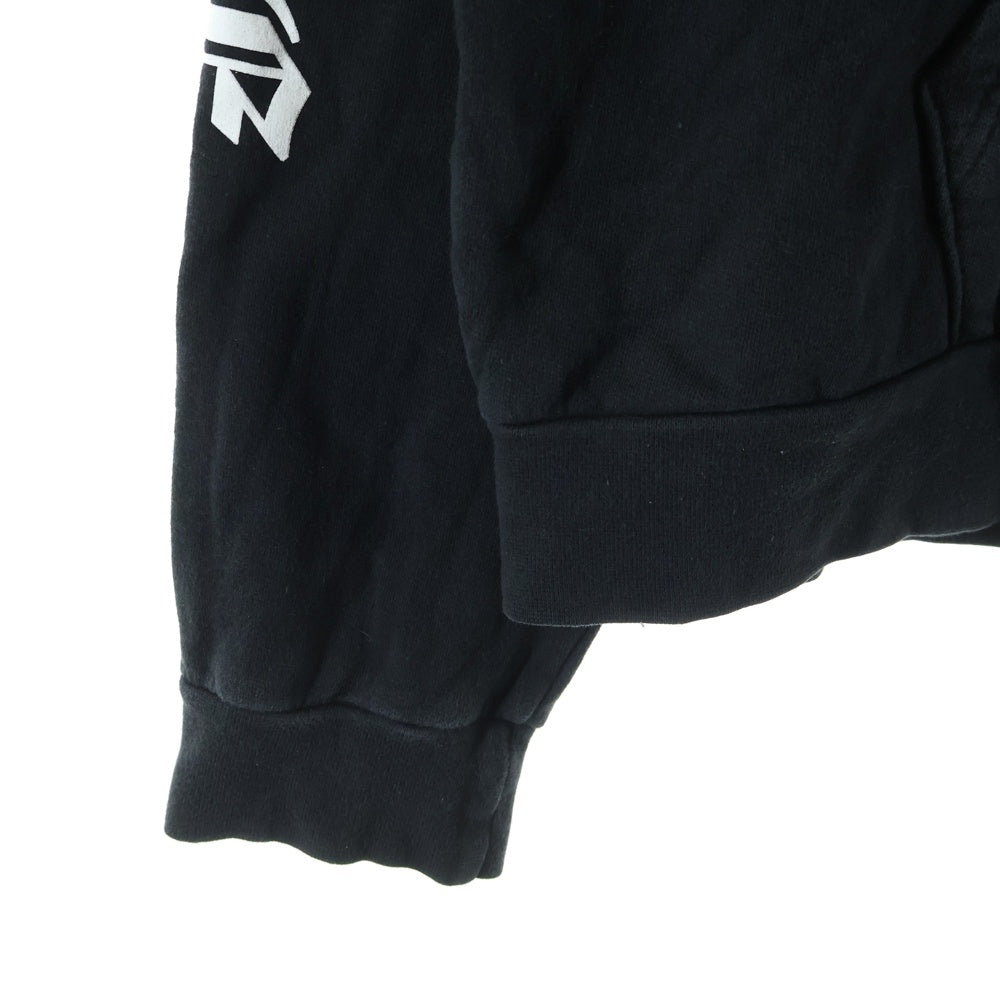 CHROME HEARTS(クロムハーツ) SWTSHRT PLVR アームロゴプリントプルオーバーパーカー ブラック