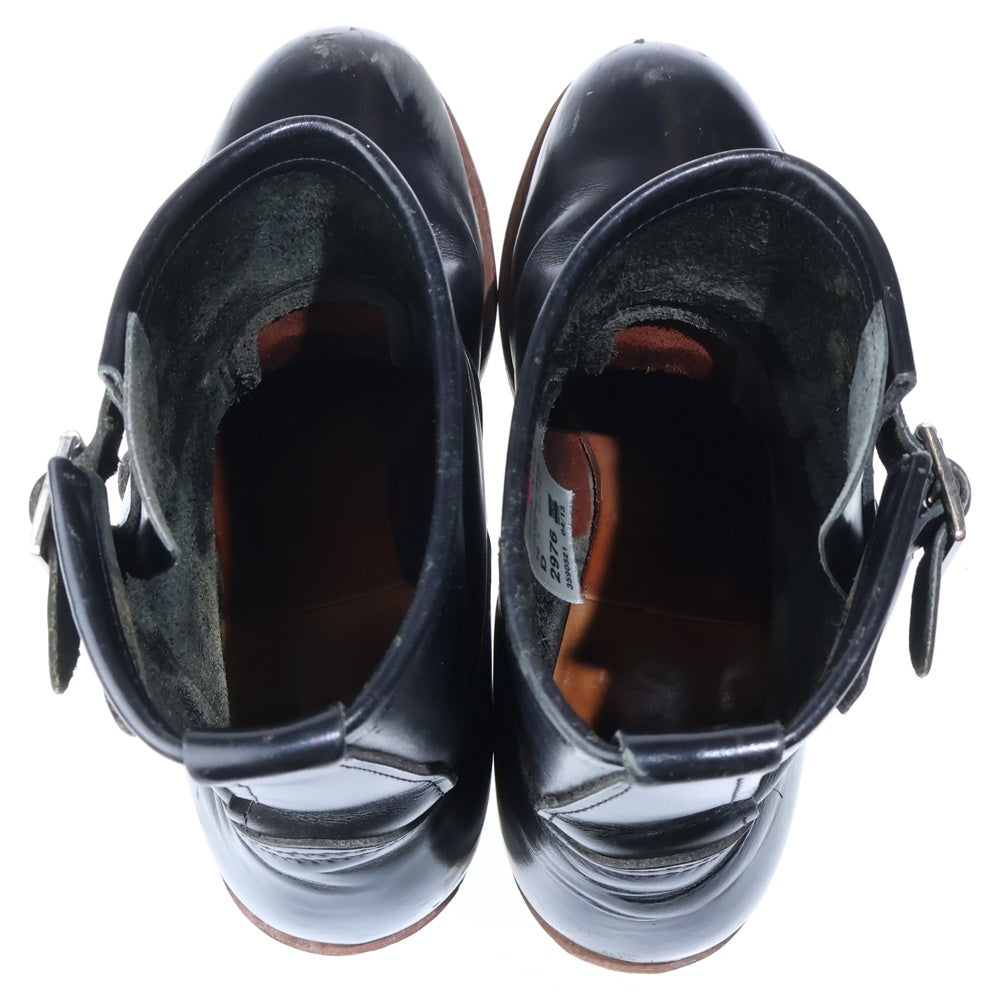 RED WING(レッド ウイング) short engineer ショート エンジニア ブーツ レザー ブラック 2976