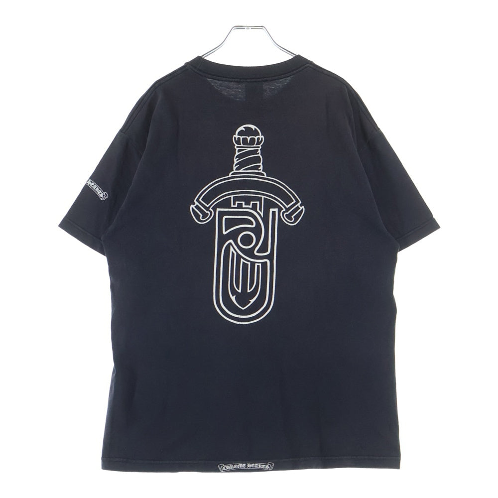 CHROME HEARTS(クロムハーツ) ×UNITED ARROWS OLD DAGGER Tee ユナイテッドアローズ オールドモデル ダガー クルーネック半袖Tシャツカットソー ブラック