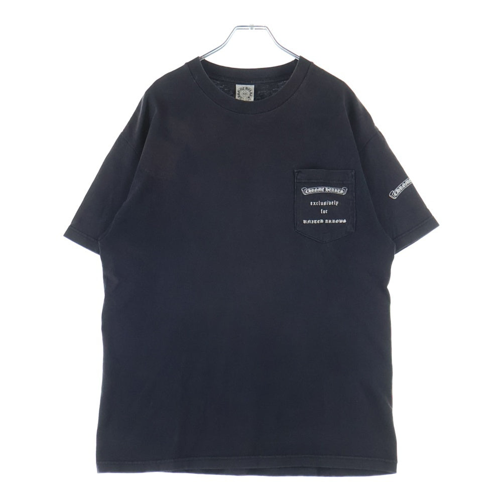 CHROME HEARTS(クロムハーツ) ×UNITED ARROWS OLD DAGGER Tee ユナイテッドアローズ オールドモデル ダガー クルーネック半袖Tシャツカットソー ブラック