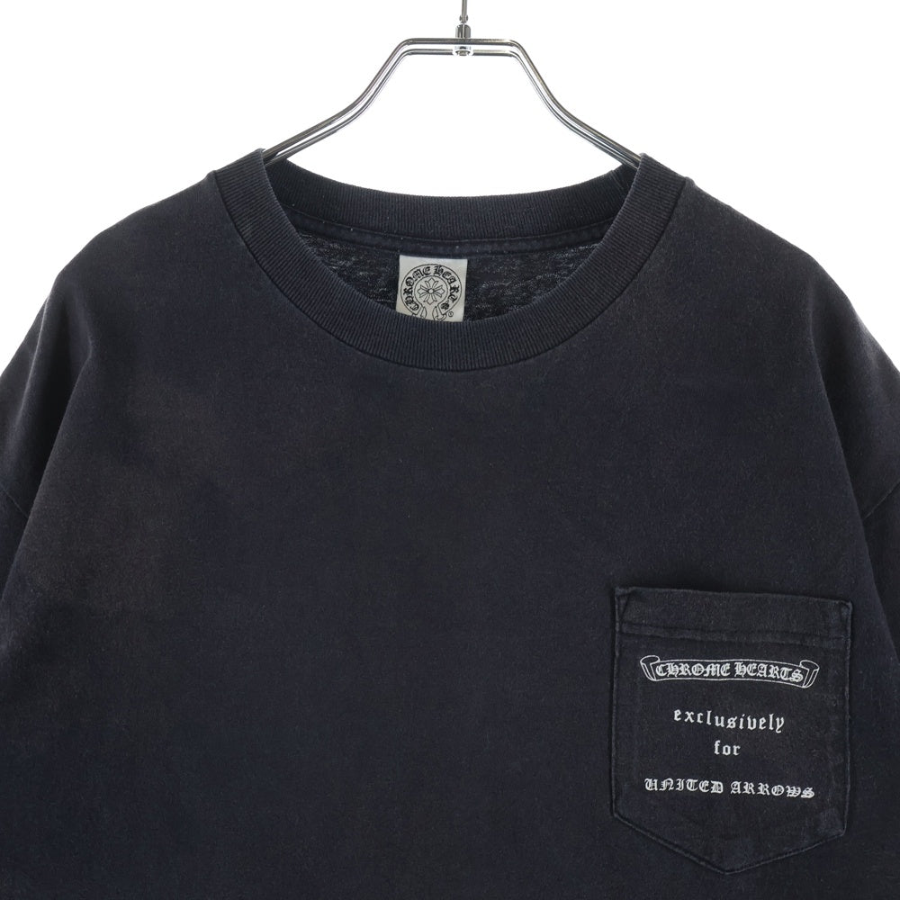 CHROME HEARTS(クロムハーツ) ×UNITED ARROWS OLD DAGGER Tee ユナイテッドアローズ オールドモデル ダガー クルーネック半袖Tシャツカットソー ブラック