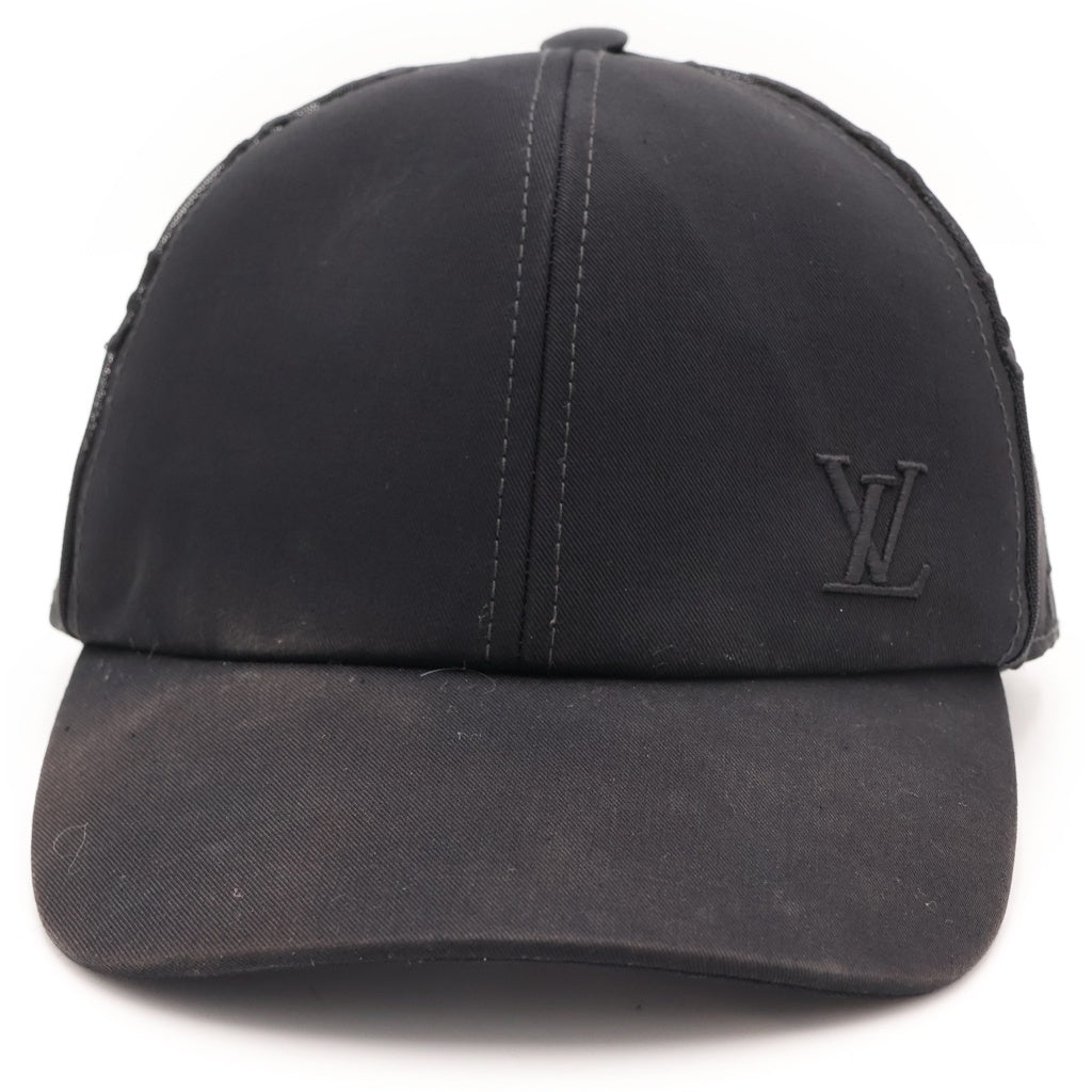 LOUIS VUITTON(ルイヴィトン) モノグラム メッシュベースボールキャップ 帽子 ブラック M77115