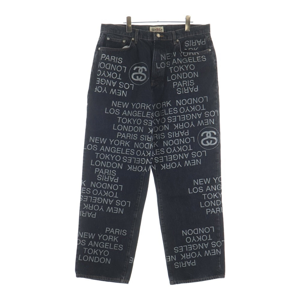 STUSSY(ステューシー) Big Ol' City Link Denim Jean 'Washed Black' ビッグ オーエル シティ リンク ウォッシュド加工 デニムパンツ ジーンズ 116657 ブラック