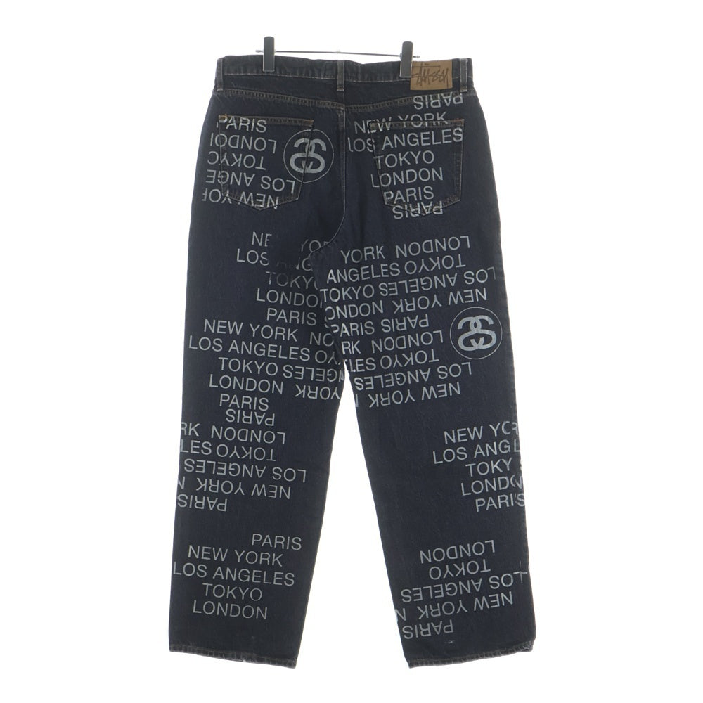 STUSSY(ステューシー) Big Ol' City Link Denim Jean 'Washed Black' ビッグ オーエル シティ リンク ウォッシュド加工 デニムパンツ ジーンズ 116657 ブラック