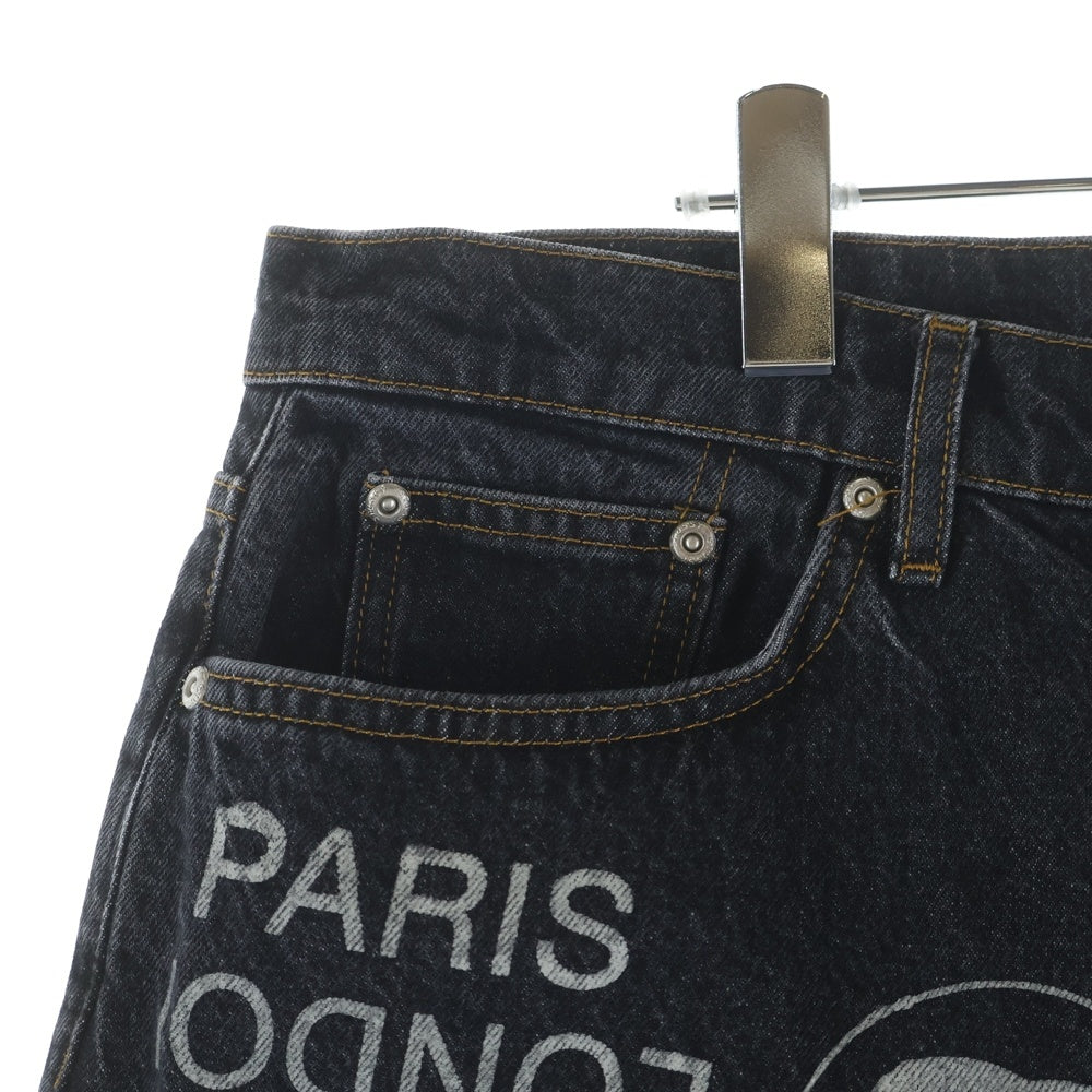STUSSY(ステューシー) Big Ol' City Link Denim Jean 'Washed Black' ビッグ オーエル シティ リンク ウォッシュド加工 デニムパンツ ジーンズ 116657 ブラック