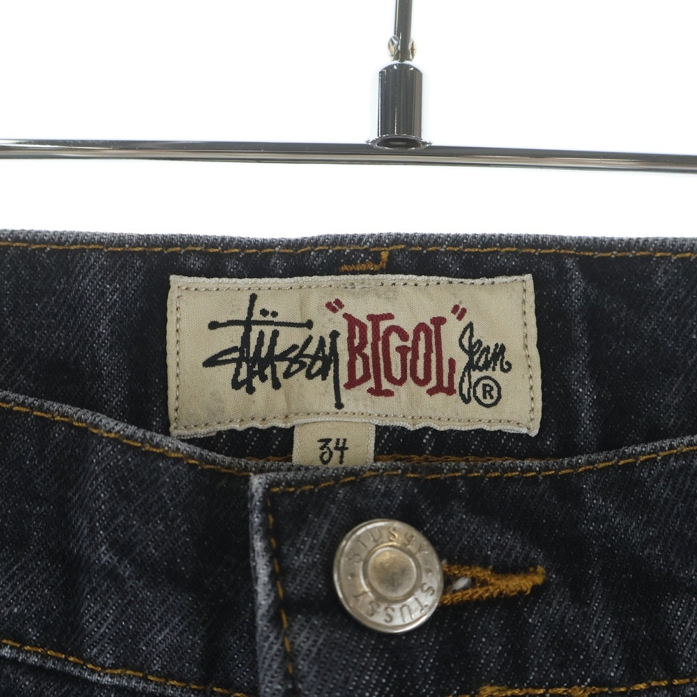 STUSSY(ステューシー) Big Ol' City Link Denim Jean 'Washed Black' ビッグ オーエル シティ リンク ウォッシュド加工 デニムパンツ ジーンズ 116657 ブラック