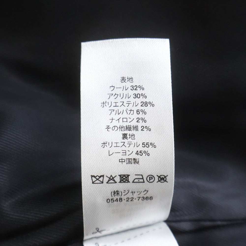 STUSSY(ステューシー) 23AW MOHAIR CLUB JACKE モヘア クラブ チェック柄ジップアップウールジャケット ブルゾンジャケット グリーン 115731