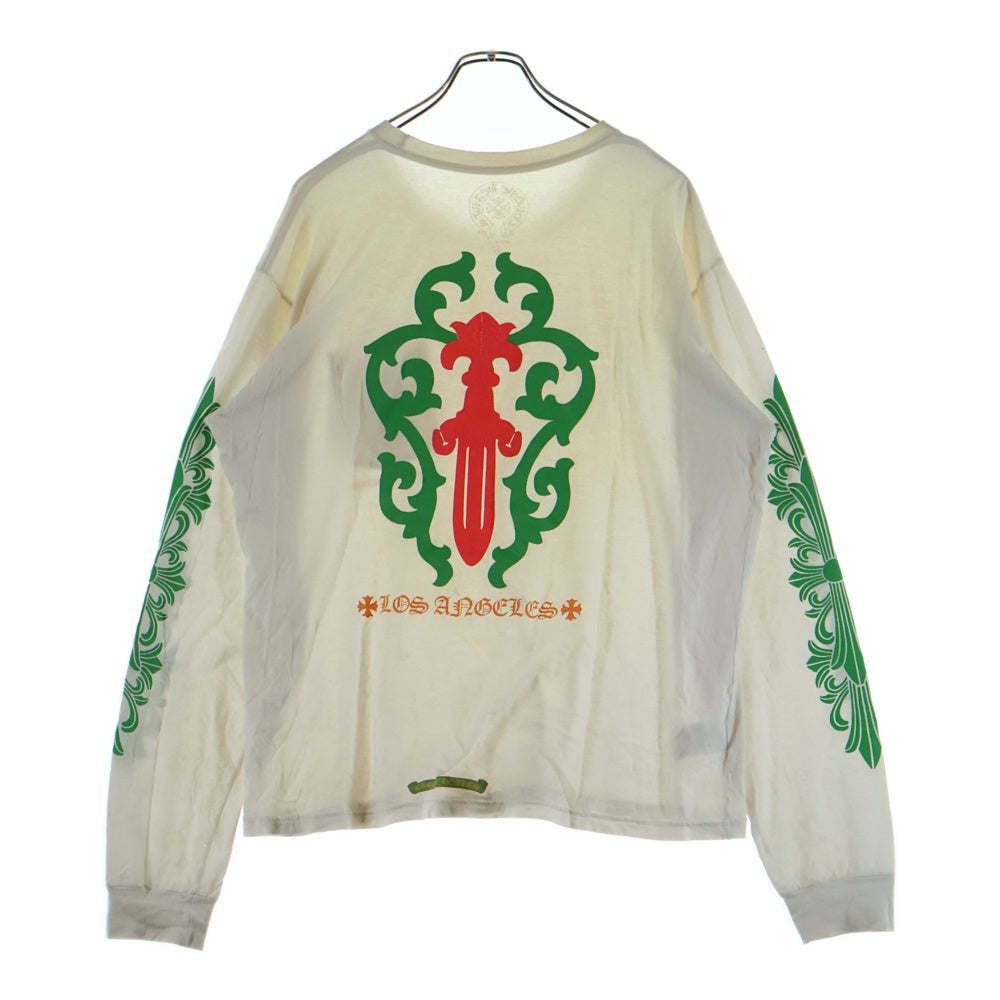 CHROME HEARTS(クロムハーツ) Los Angeles Limited Vine Dagger Print Long Sleeve Tee