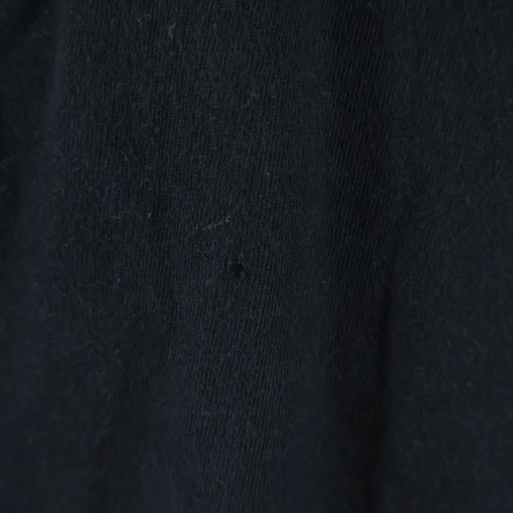 CHROME HEARTS(クロムハーツ) Neck Logo L/S T-Shirt アームフローラル バックホースシュー ネックロゴ プリント クルーネック長袖Tシャツカットソー ロンT ブラック
