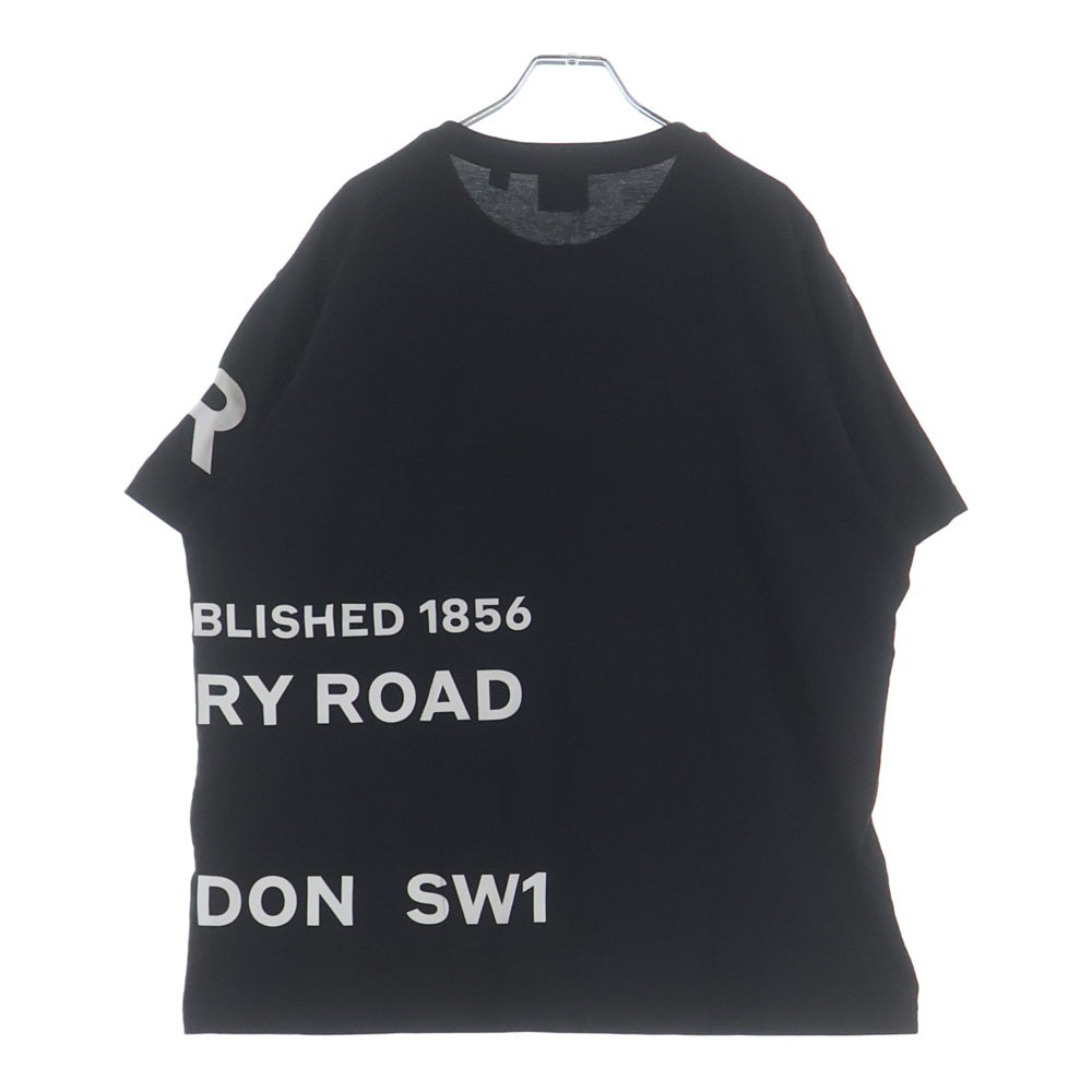 BURBERRY(バーバリー) 22SS ブラック ホースフェリー ロゴ プリント クルーネックTシャツカットソー ブラック 8040694