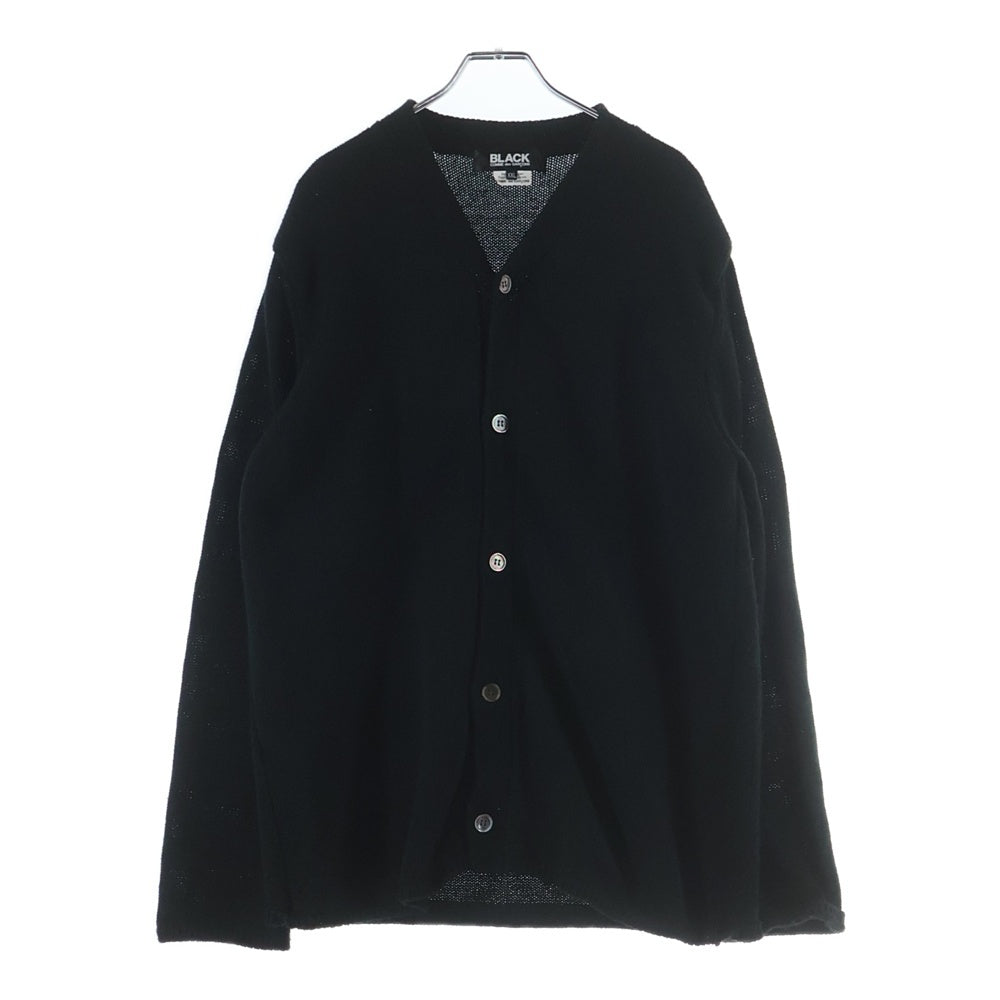 BLACK COMME des GARCONS(ブラックコムデギャルソン) Black Panelled Reversible Cardigan 1I-N001 ブラックパネルド リバーシブル ニットカーディガン ブラック