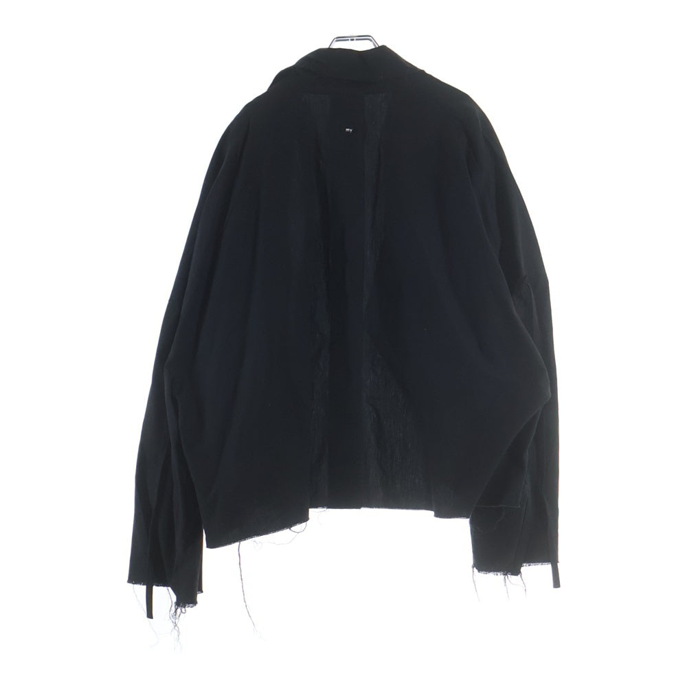 my beautiful land let(マイビューティフルランドレット) 18SS TUMBLER COTTON WIDE JACKET WM05-BZ181052 タンブラー コットン ワイドジャケット ブラック