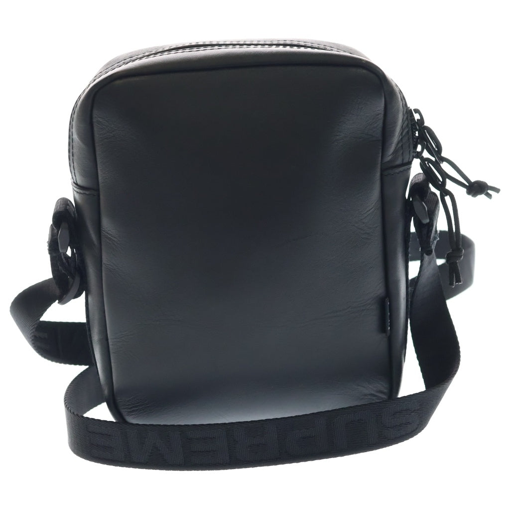 SUPREME(シュプリーム) 24AW Leather Shoulder bag レザーショルダーバッグ ブラック