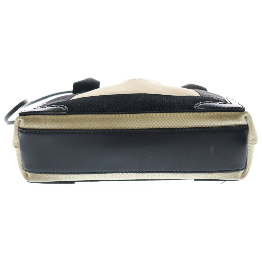 BALENCIAGA(バレンシアガ) ネイビーカバス スモールキャンバストートバッグ ブラック/ベージュ 390346 9260 S 002123