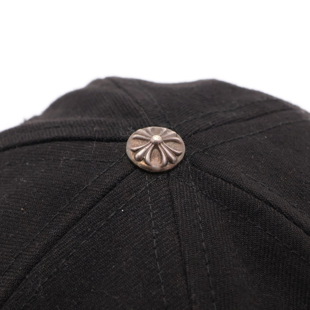 CHROME HEARTS(クロムハーツ) CH HATホースシュー刺繍 クロスボールベースボールキャップ ブラック
