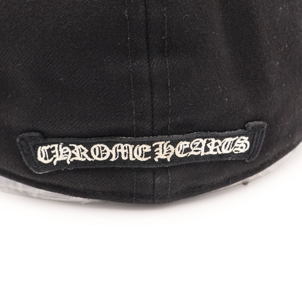 CHROME HEARTS(クロムハーツ) CH HATホースシュー刺繍 クロスボールベースボールキャップ ブラック