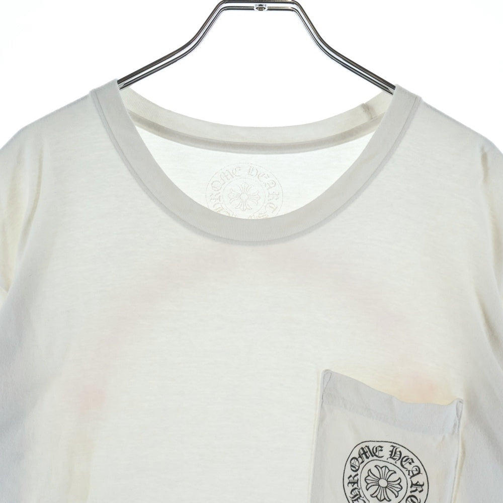 CHROME HEARTS(クロムハーツ) BACK GRAD CIRCLE LOGO TEE バック グラデーション サークルロゴ クルーネック半袖Tシャツ カットソー ホワイト