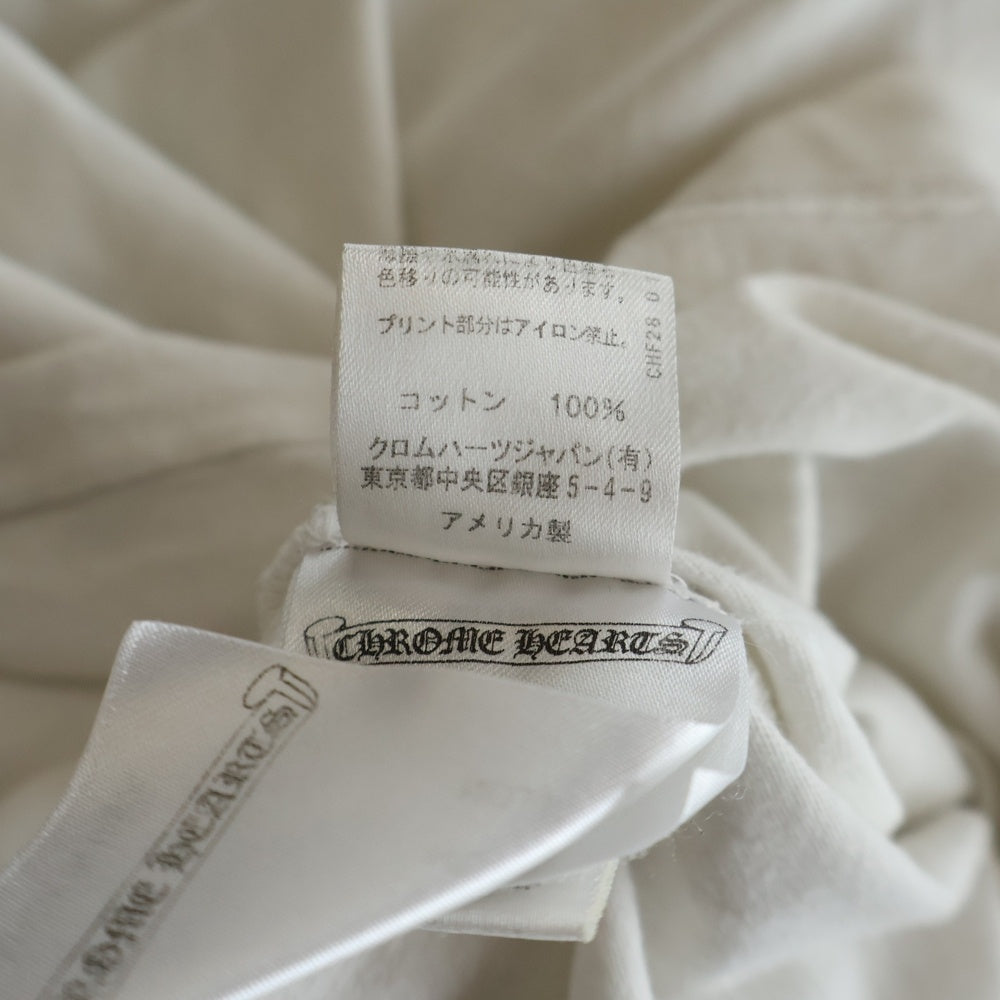 CHROME HEARTS(クロムハーツ) BACK GRAD CIRCLE LOGO TEE バック グラデーション サークルロゴ クルーネック半袖Tシャツ カットソー ホワイト