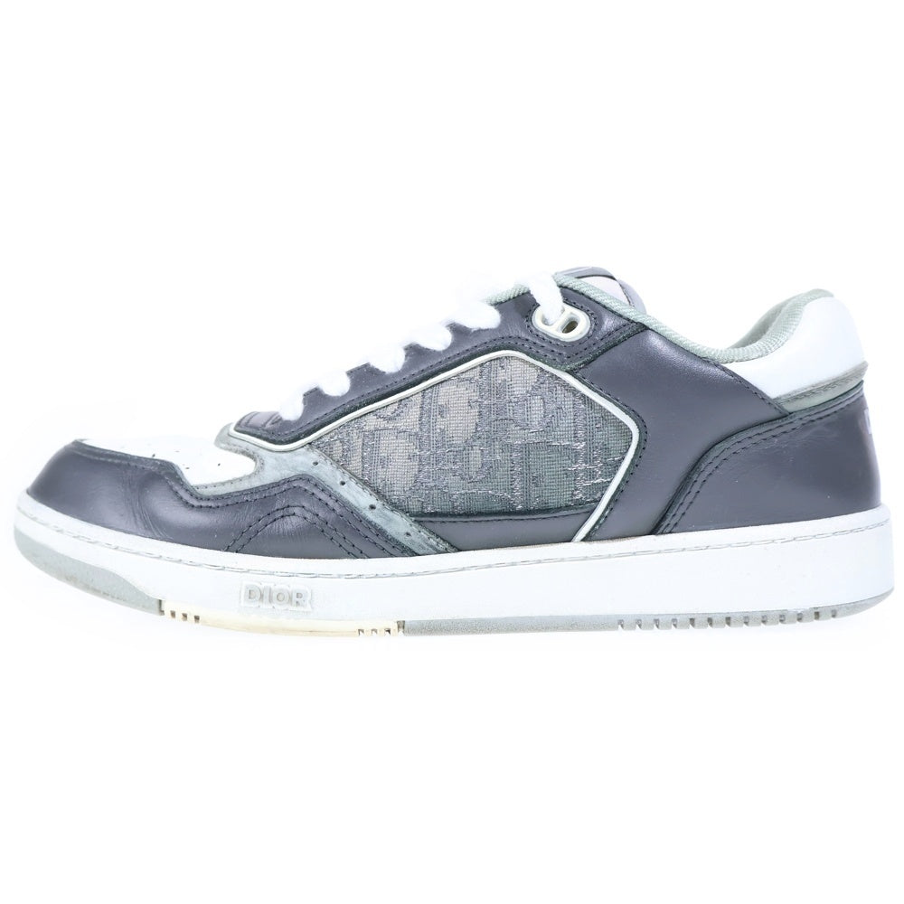 DIOR(ディオール) B27 LT CALFSKIN DO JACQUARD ローカットスニーカー グレー