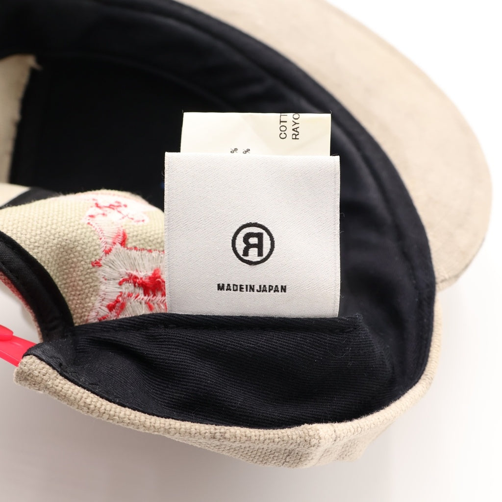 READY MADE(レディメイド) 24AW CAP/WHITE ヴィンテージ加工 ベースボールキャップ 帽子 カーキ RECL-CO-WH-00-00-293