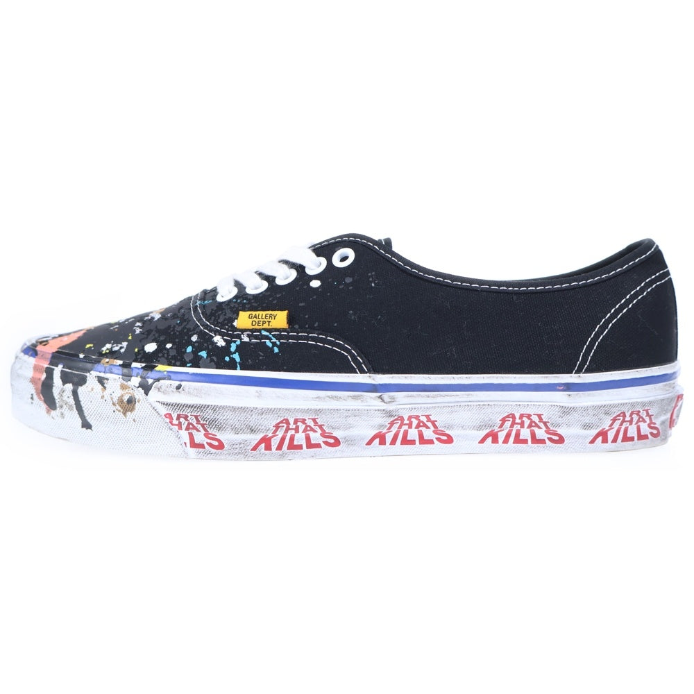 GALLERY DEPT.(ギャラリーデプト) 25AW ×Authentic バンズ オーセンティック ユーズド加工 ローカットスニーカー ブラック/マルチカラー US11/29cm 507452