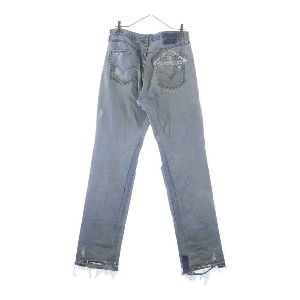 READY MADE(レディメイド) 22SS VINTAGE 501 RE JEANS ダメージ加工 リメイクデニムパンツ ジーンズ ブルー RE-CO-BL-00-00-191
