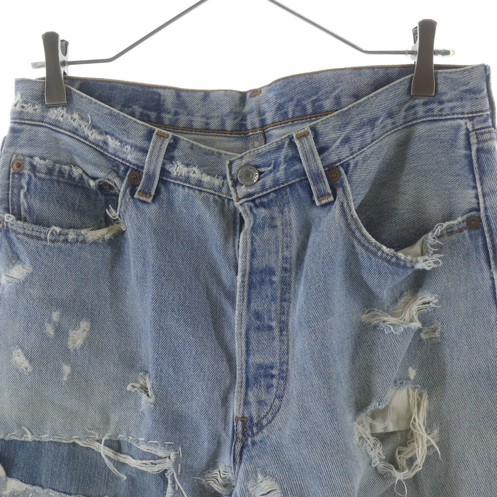 READY MADE(レディメイド) 22SS VINTAGE 501 RE JEANS ダメージ加工 リメイクデニムパンツ ジーンズ ブルー RE-CO-BL-00-00-191
