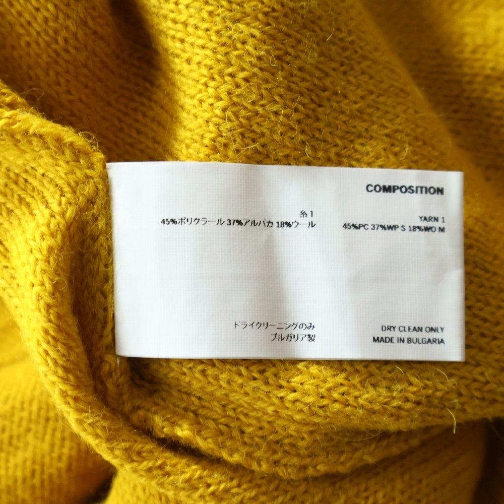 KIKO KOSTADINOV(キココスタディノフ) 22SS ITTEN CABLE KNIT SWEATER 0012022 長袖ケーブルニットセーター イエロー