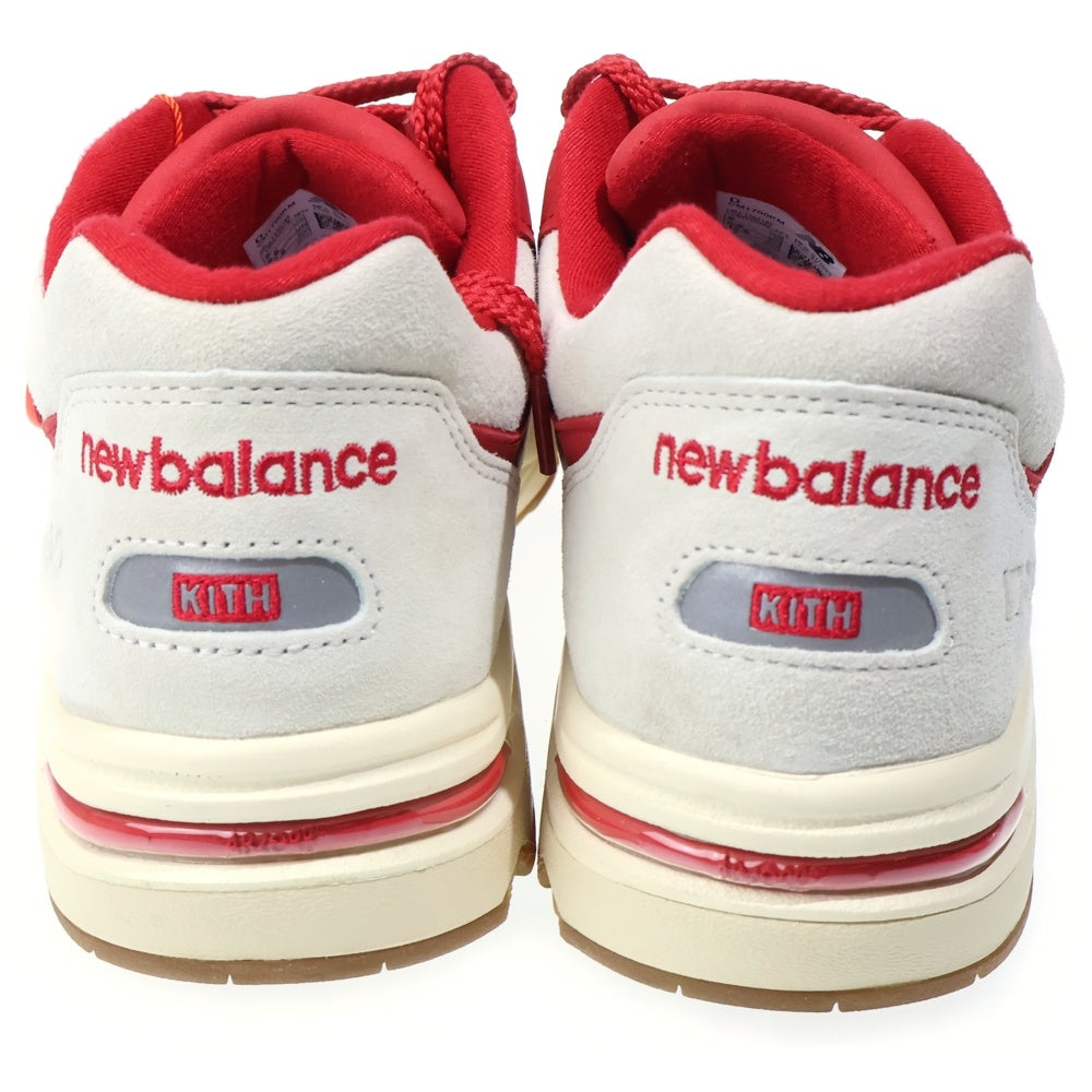 KITH(キス) 23AW ×NEW BALANCE NYC Toronto CM1700KM ニューバランス トロントオープン記念 ローカットスニーカー ベージュ/レッド US9/27cm