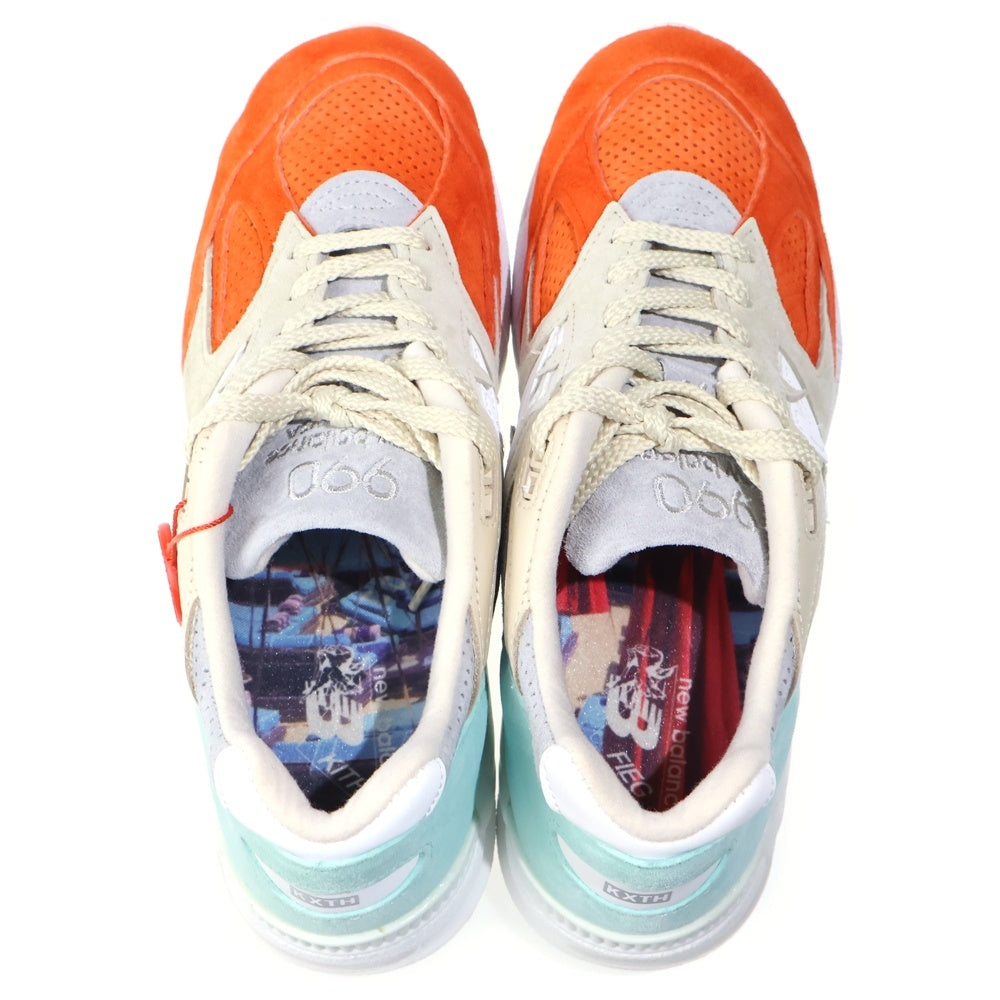KITH(キス) × NEW BALANCE Cyclades M990KC2 ニューバランス キクラデス ローカットスニーカー オレンジ US8/26cm