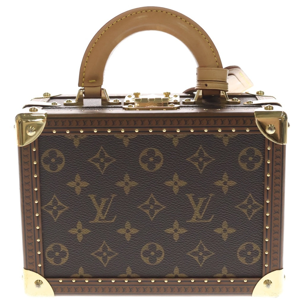 LOUIS VUITTON(ルイヴィトン) モノグラムプティット ヴァリーズ トランク ハンドバッグ 2WAY ショルダーバッグ ブラウン M20468 ※カスタムアート レディース
