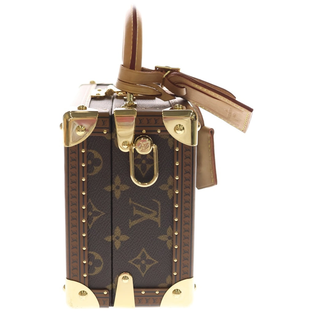 LOUIS VUITTON(ルイヴィトン) モノグラムプティット ヴァリーズ トランク ハンドバッグ 2WAY ショルダーバッグ ブラウン M20468 ※カスタムアート レディース