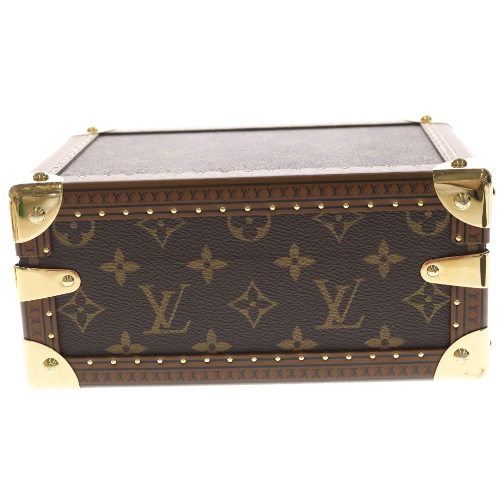 LOUIS VUITTON(ルイヴィトン) モノグラムプティット ヴァリーズ トランク ハンドバッグ 2WAY ショルダーバッグ ブラウン M20468 ※カスタムアート レディース