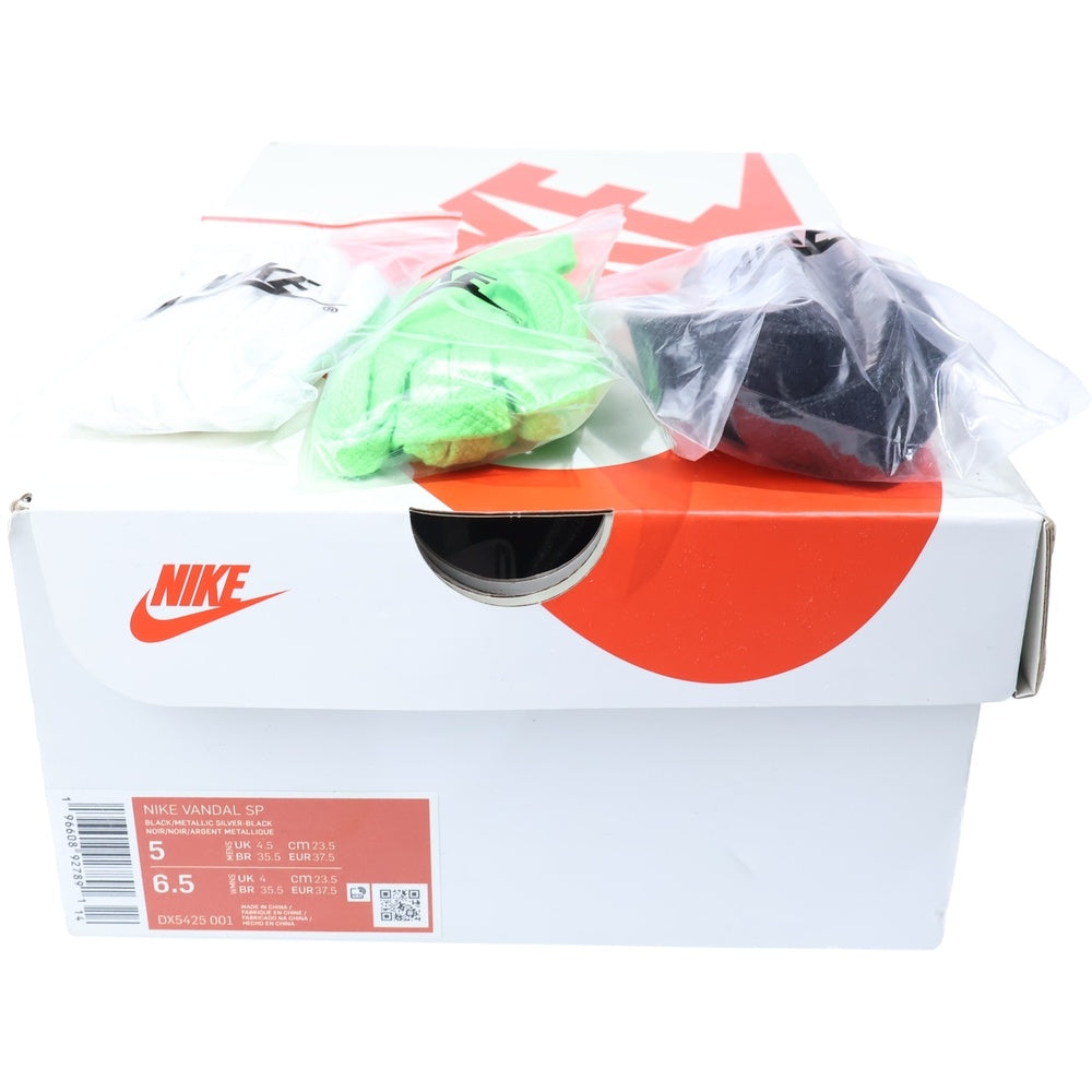 NIKE(ナイキ) ×STUSSY Vandal High Black バンダル ハイカットスニーカー US5/23.5cm ブラック DX5425 001 レディース