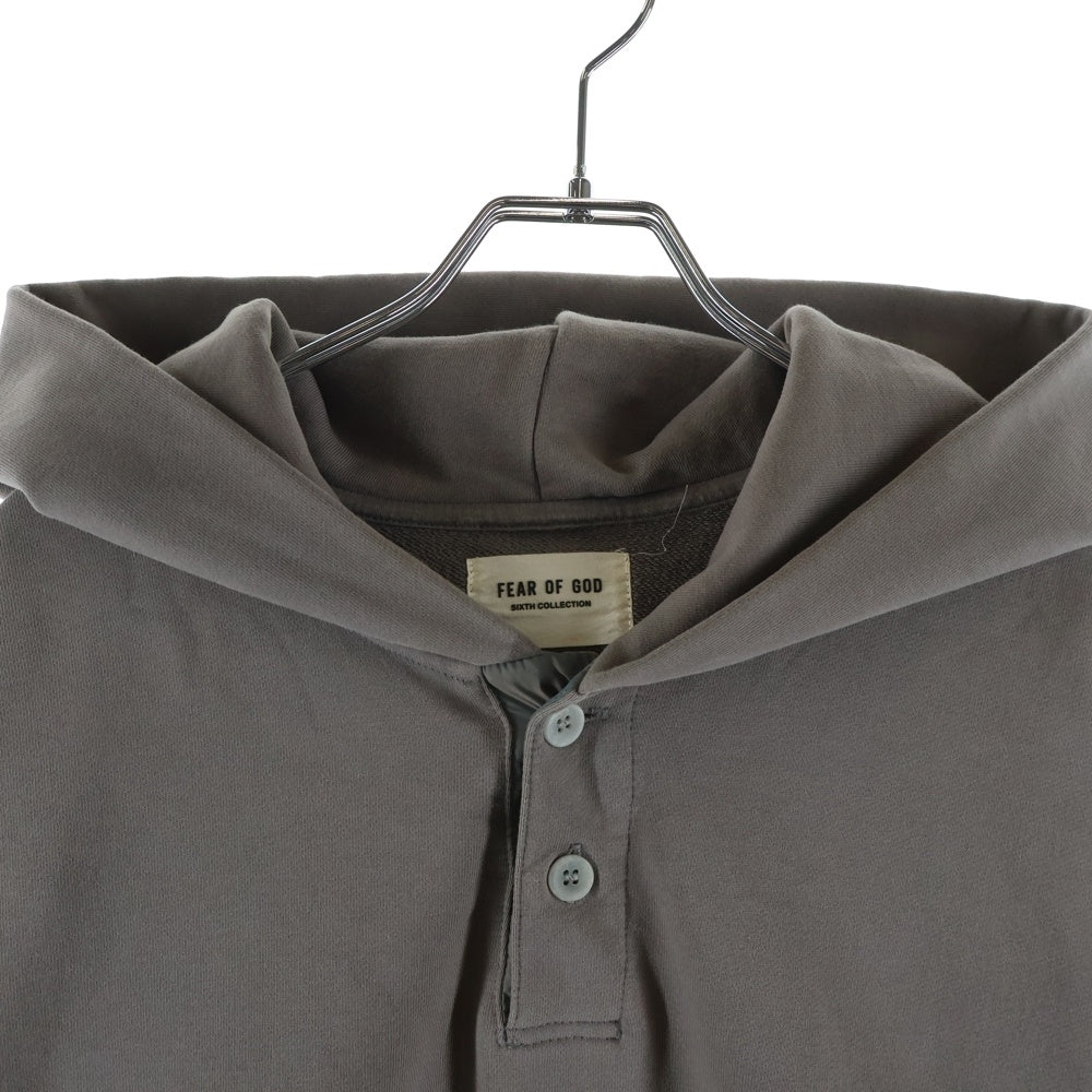 FEAR OF GOD(フィアオブゴッド) Sixth Collection Everyday Henley Hoodie ヘンリーネックプルオーバーパーカー