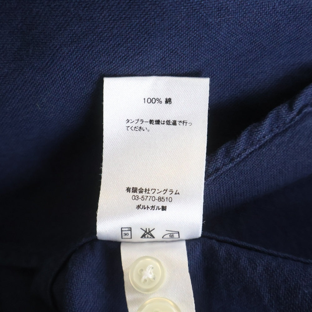 SUPREME(シュプリーム) 24SS LOOSE FIT FLANNNEL OXFORD SHIRT ルーズフィットフランネル オックスフォード 長袖コットンシャツ ネイビー