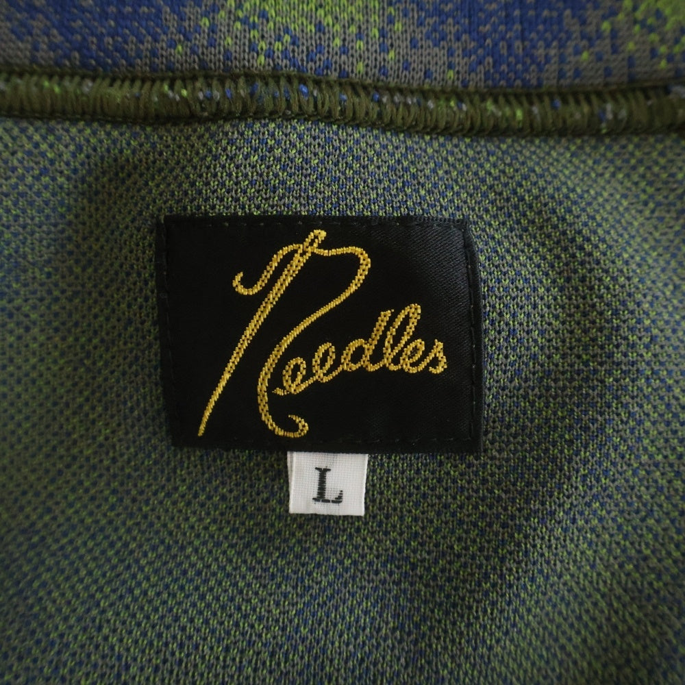 Needles(ニードルス) 22AW Track Jacket-Poly Jq ロゴ刺繍 トラックジャケット グリーン LQ224