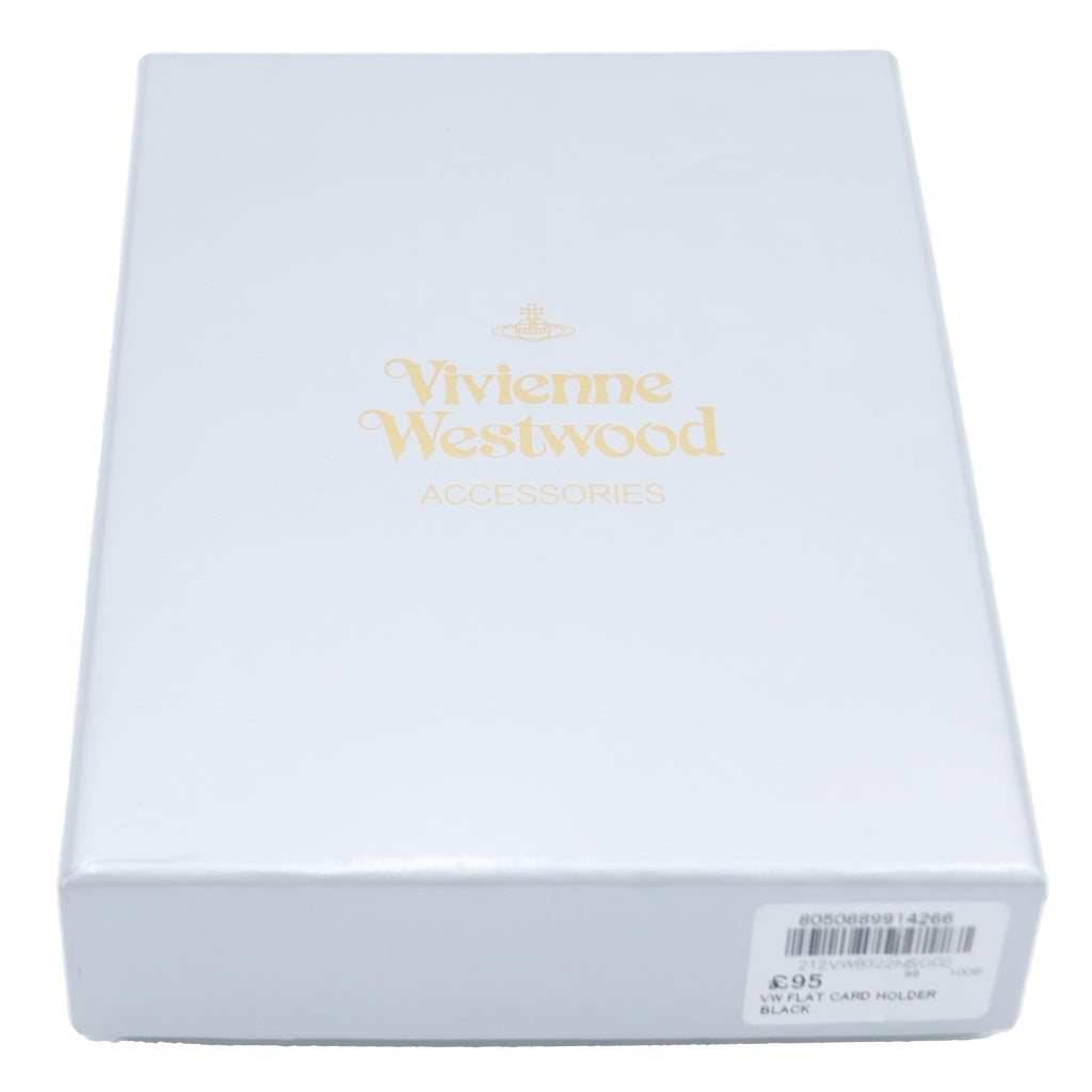 Vivienne Westwood(ヴィヴィアンウエストウッド) VW FLAT CARD HOLDER ロゴプレート カードケース ブラック 053195383818