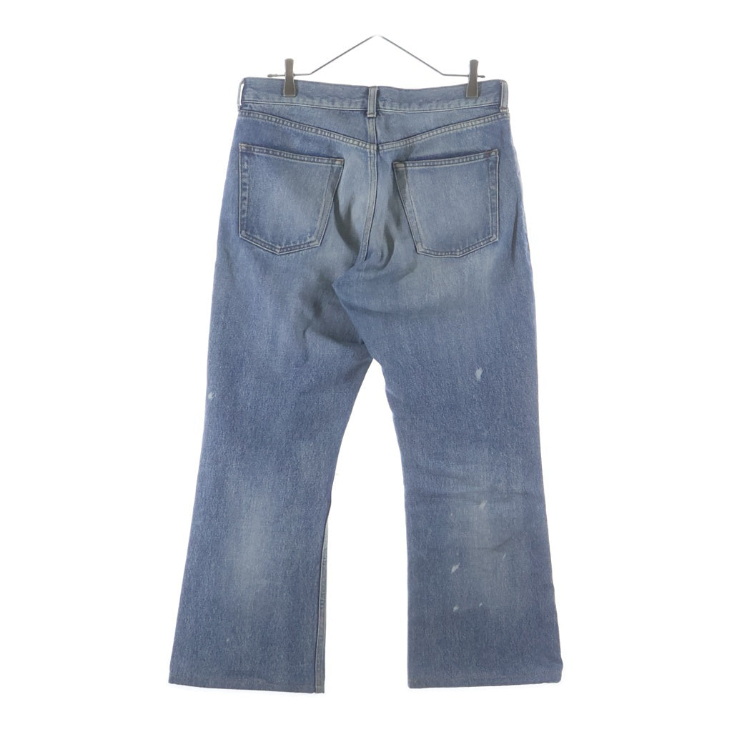 BALENCIAGA(バレンシアガ) 18SS Destroyed Boots Cut Long Denim Pants 536158 デストロイド加工 ブーツカット ロング デニムパンツ ジーンズ インディゴ