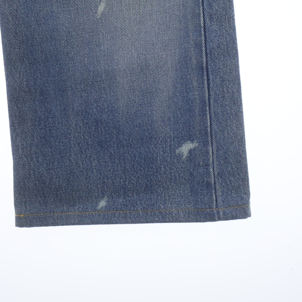 BALENCIAGA(バレンシアガ) 18SS Destroyed Boots Cut Long Denim Pants 536158 デストロイド加工 ブーツカット ロング デニムパンツ ジーンズ インディゴ