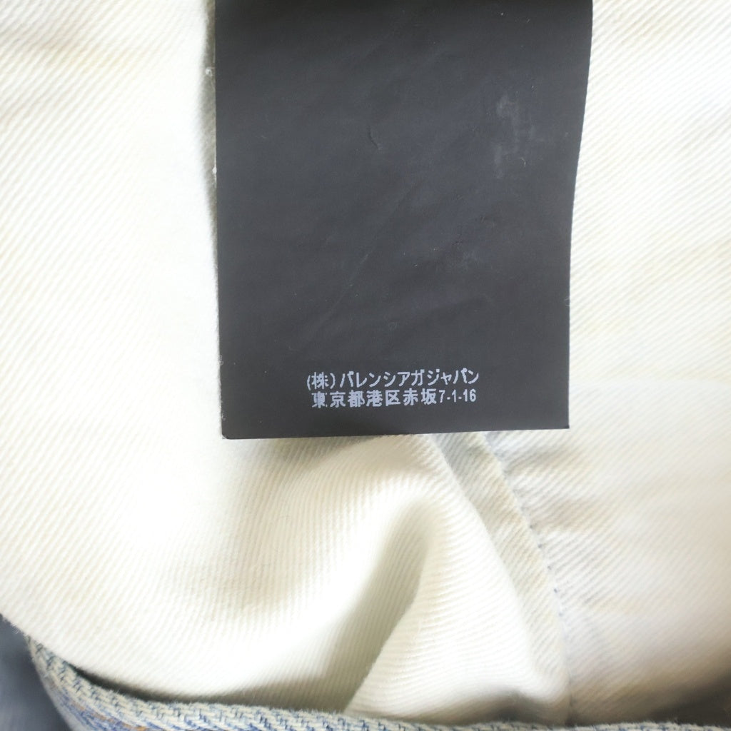 BALENCIAGA(バレンシアガ) 18SS Destroyed Boots Cut Long Denim Pants 536158 デストロイド加工 ブーツカット ロング デニムパンツ ジーンズ インディゴ