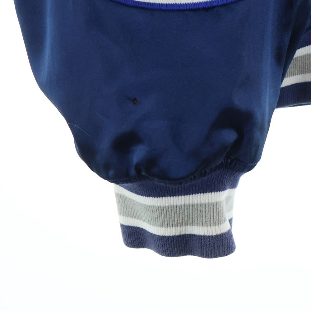 SUPREME(シュプリーム) 18AW ×Champion Hooded Satin Varsity Jacket チャンピオン フーデッドサテン ヴァーシティジャケット ブルゾンジャケット ネイビー
