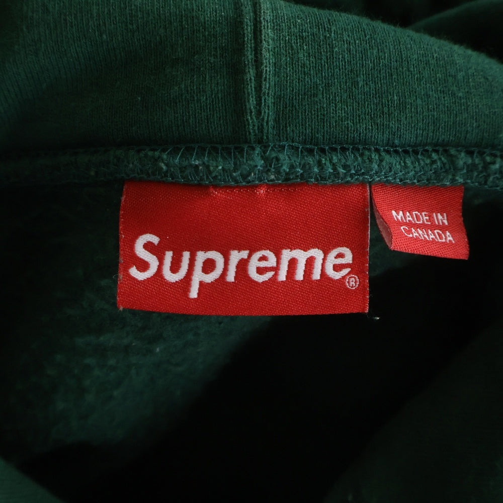 SUPREME(シュプリーム) 22AW S Logo Hooded Sweatshirt エンブロイダリーロゴ プルオーバーパーカー フーディ トレーナー グリーン