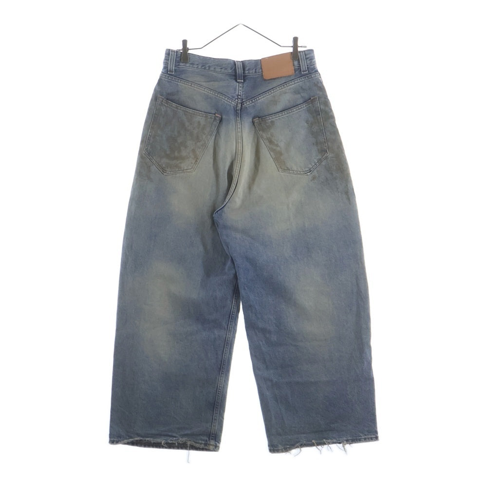 Acne Studios(アクネ ストゥディオズ) SUPER BAGGY FIT JEANSダメージ加工 ワイドバギーデニムパンツ インディゴ C00054