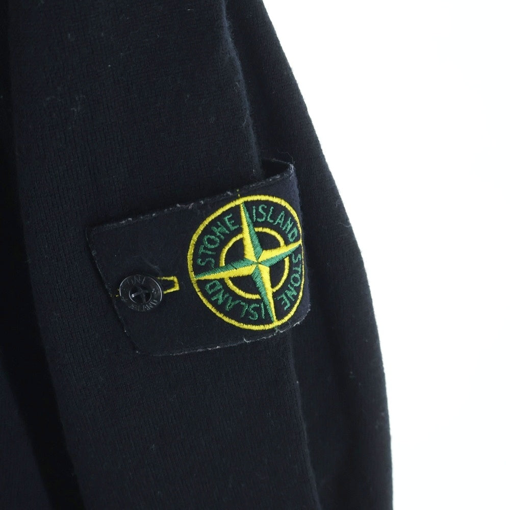 STONE ISLAND(ストーンアイランド) 20AW Wool Turtleneck 7315528C4 袖パッチロゴ刺繍 ハイネック タートルネック長袖ニットセーター ブラック