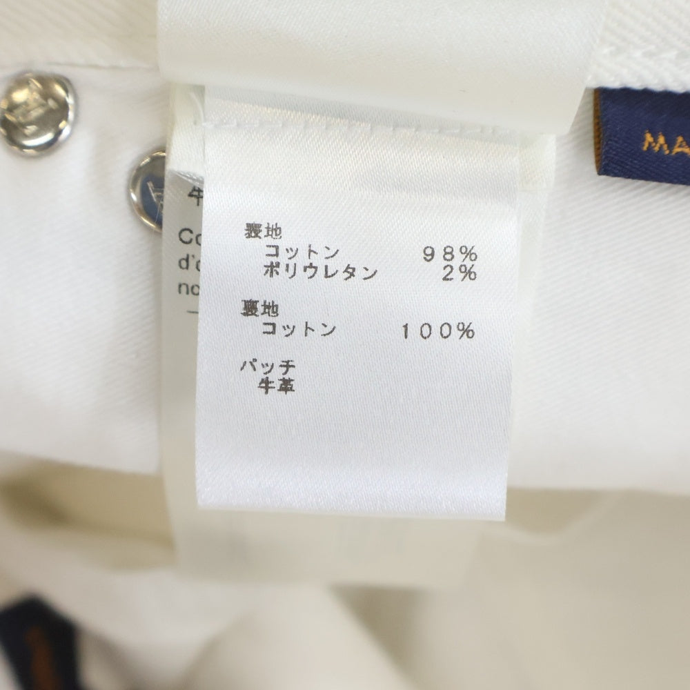LOUIS VUITTON(ルイヴィトン) 23AW コットン スリムストレート デニムパンツ ジーンズ ホワイト RM232Q DKN HID70W