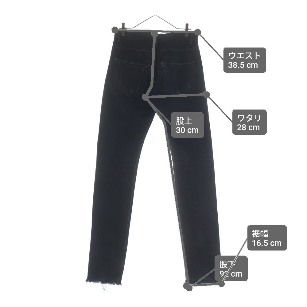 Rick Owens DRKSHDW(リックオウエンス ダークシャドウ) 07AW Olmar and Mirta Dust Denim Jeans デトロイトカット ブーツカット デニムパンツ ブラック DU 7353