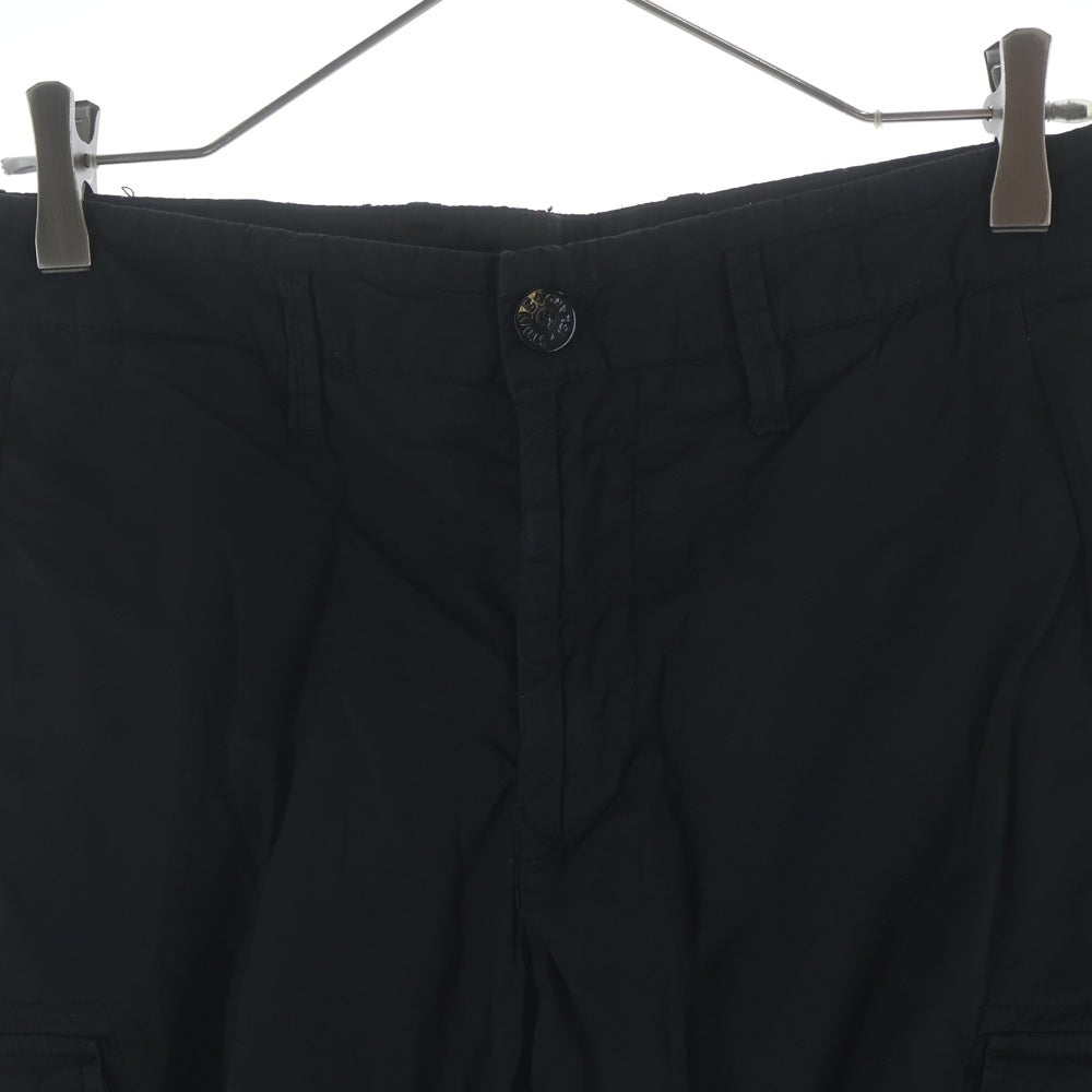 STONE ISLAND(ストーンアイランド) 20SS Garment Dyed Paracadute Cargo Short 7215L0403 ガーメント ダイ パラカデューテ カーゴハーフパンツ ショーツ ブラック