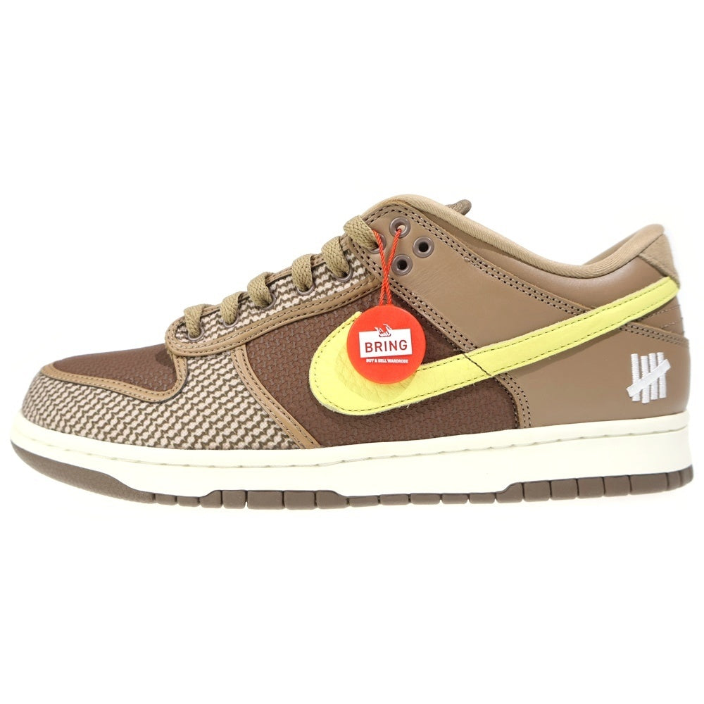 NIKE(ナイキ) ×UNDEFEATED Dunk Low SP Canteen/Lemon Frost/Palomino ダンク ロー SP キャンティーン/レモンフロスト/パロミノ US10.5/28.5CM ブラウン/イエロー DH3061 200